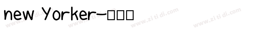 new Yorker字体转换